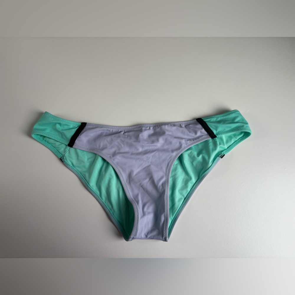 Victoria's Secret Teal and Gray Bikini Bottom
